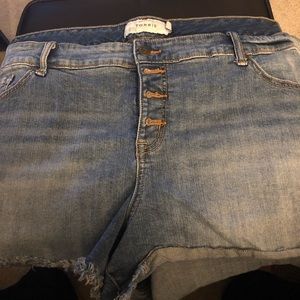Torrid denim jean shorts